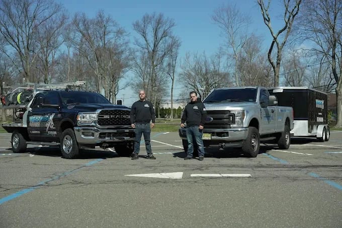 WeatherX crew and truck fleet ready for a commercial service day